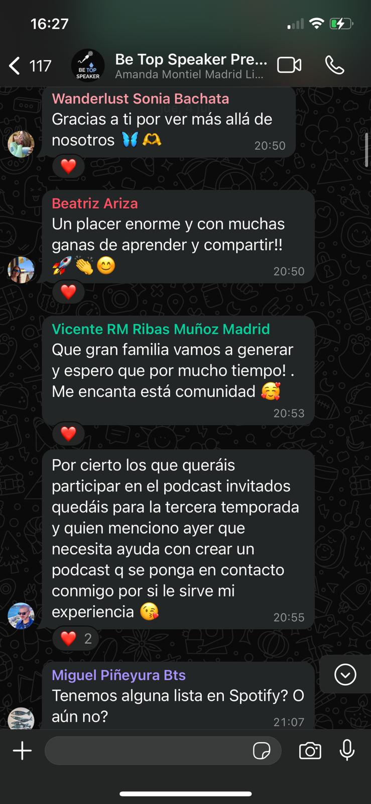 Testimonio WhatsApp 13